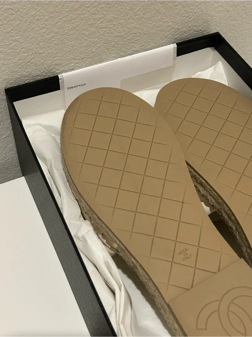 Chanel 25P Espadrille Mules